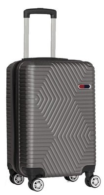 Малый пластиковый чемодан на колесах 45L GD Polo серый 60k001 small grey фото