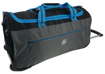 Дорожня сумка на коліщатках 42L TB275-22 чорна із синім TB275-22 blue фото